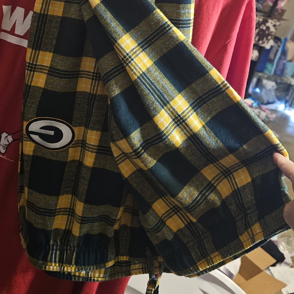 NFL Packers Plaid Pajama Pants